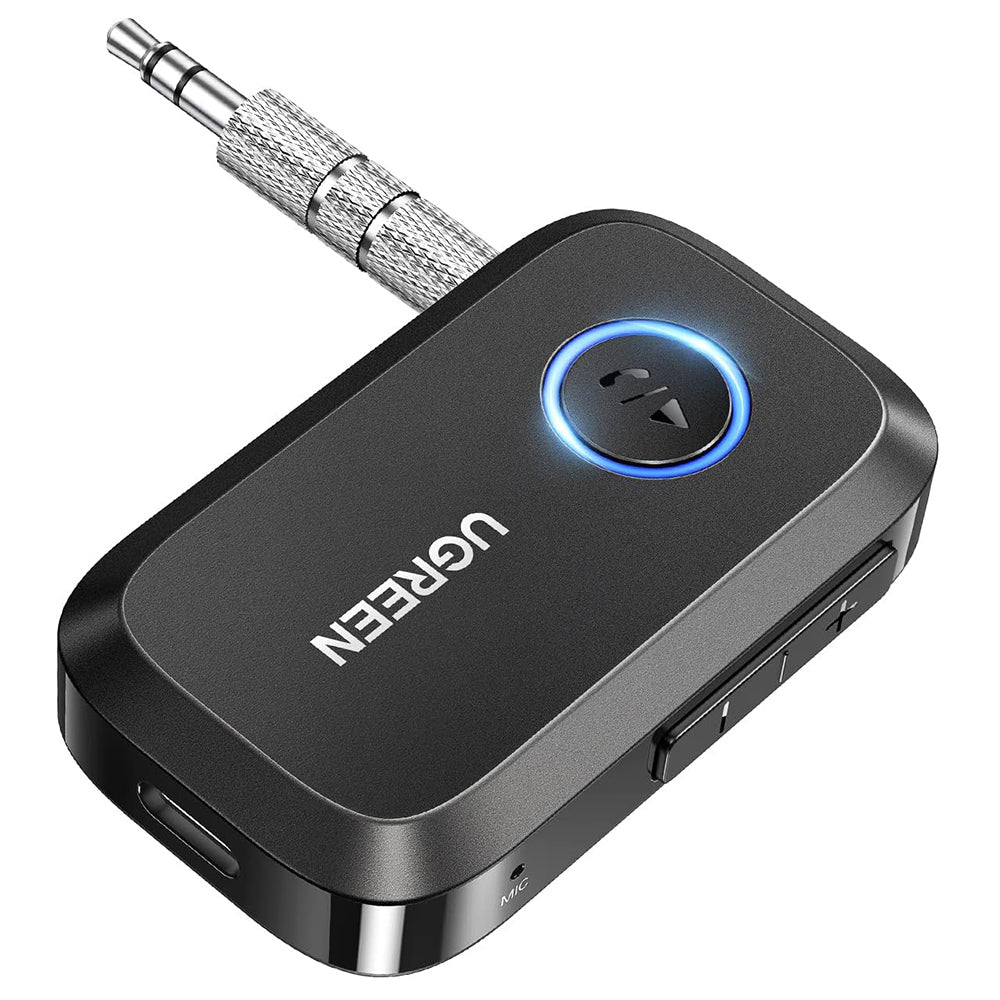 Gadget Ugreen Audio Receiver CM596 (90748), Jack 3.5mm, Bluetooth, Noise Reduction, with 1x USB-C Cable, 1x Audio Cable, Negru