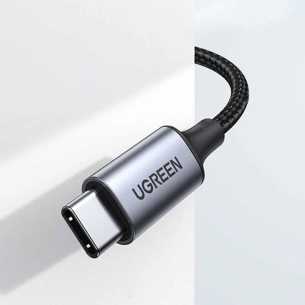 Cablu Ugreen CM450 (20192), Type-C la 3.5mm, DAC, 1m, Gri