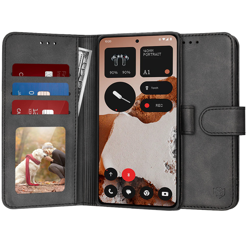 Husa de protectie Techsuit Diary Book compatibil cu Nothing CMF Phone 2 Pro, Negru