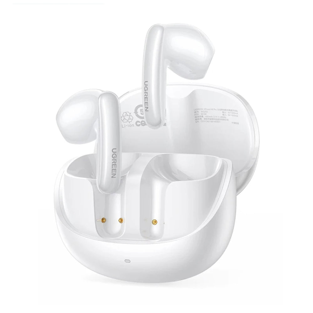 Casti Ugreen HiTune H6 Pro WS203 (35873), Bluetooth 5.3, Adaptive ANC, Spatial Sound, Hi-Res, IPX5, Alb