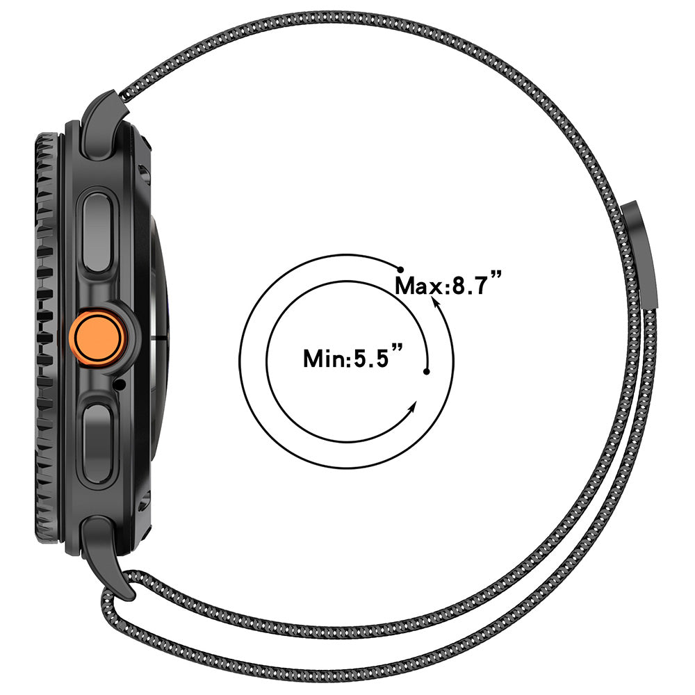 Curea smartwatch Techsuit Watchband (W009) compatibil cu Samsung Galaxy Watch8 40mm/Watch8 44mm/Watch8 Classic, Roz