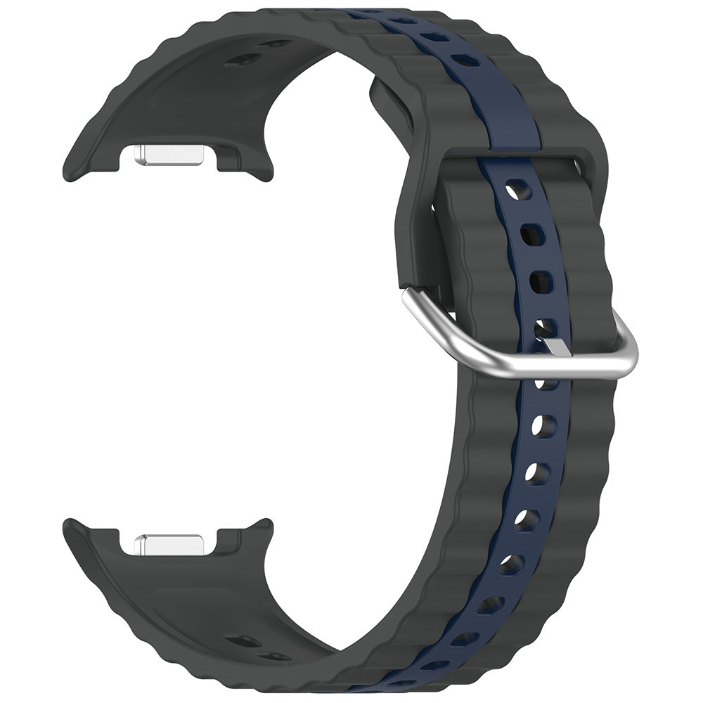 Curea smartwatch Techsuit Watchband (W078) compatibil cu Samsung Galaxy Watch8 40mm/Watch8 44mm/Watch8 Classic, Shadow Gray