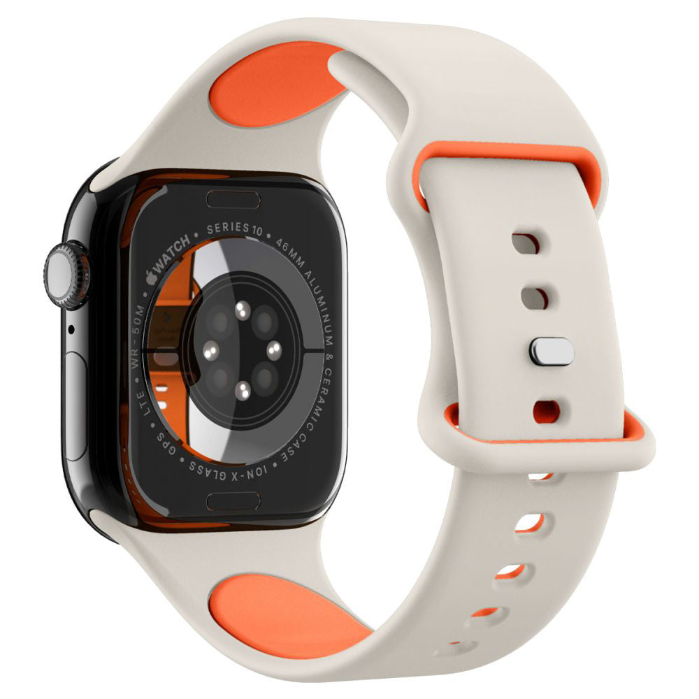 Accesoriu smartwatch Spigen Nano Pop (AMP09326) compatibil cu Apple Watch 1/2/3/4/5/6/7/8/9/10/11/SE/SE 2/SE 3 (38/40/41/42mm), Portocaliu Beige