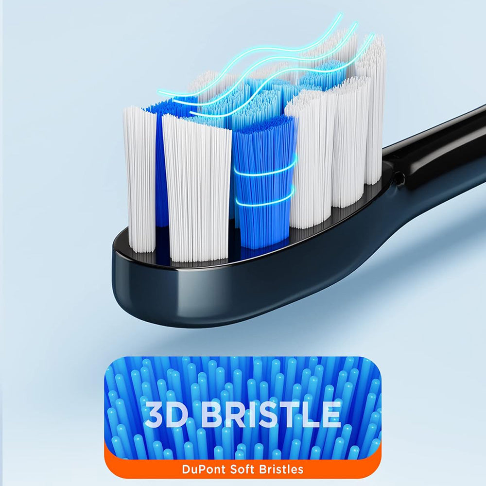 Bitvae Toothbrush Heads (GCS2), For Bitvae BVS2, x4, Negru