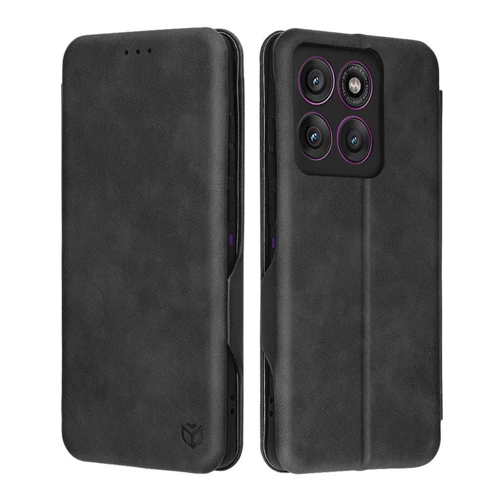 Husa de protectie Techsuit Safe Wallet Plus compatibil cu Motorola Edge 60 Pro, Negru