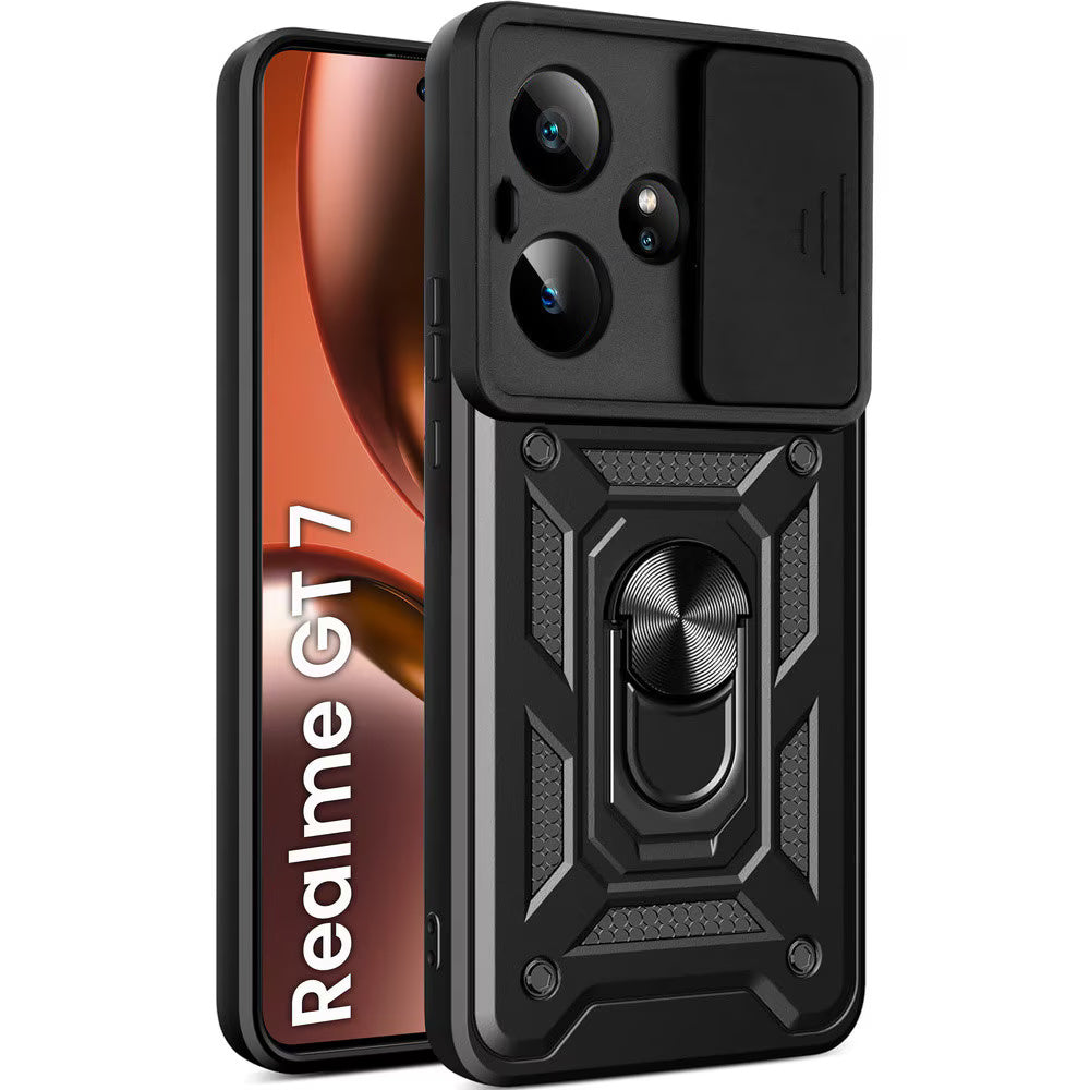 Husa de protectie Techsuit CamShield Series compatibil cu Realme GT 7, Negru