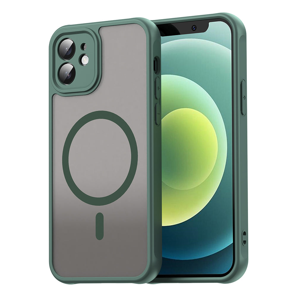 Husa de protectie Techsuit HaloFrost II compatibil MagSafe, compatibil cu iPhone 12, Verde