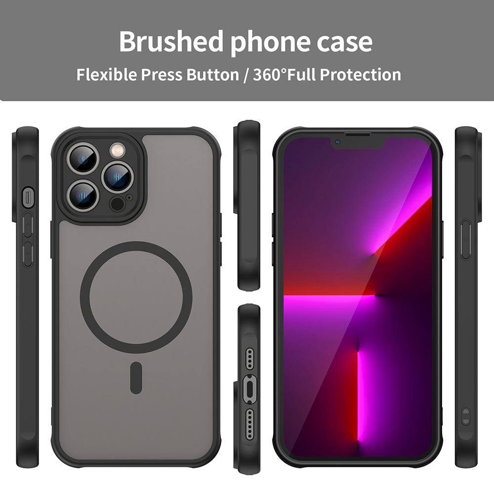 Husa de protectie Techsuit HaloFrost II MagSafe compatibil cu iPhone 13 Pro Max, Negru