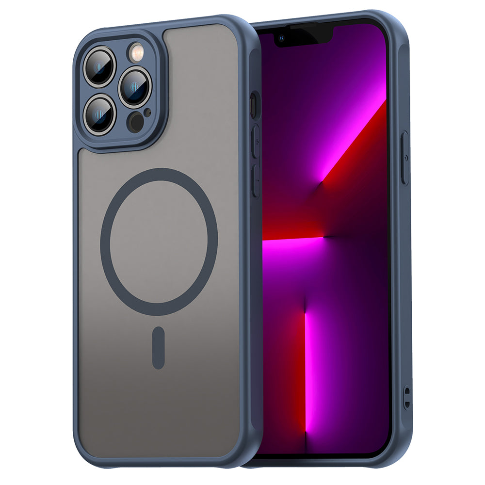 Husa de protectie Techsuit HaloFrost II MagSafe compatibil cu iPhone 13 Pro Max, Bleumarin