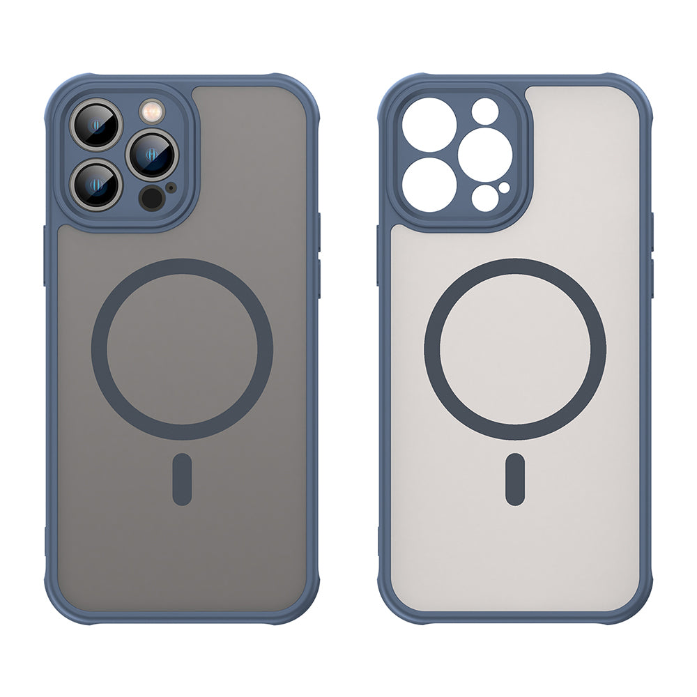Husa de protectie Techsuit HaloFrost II MagSafe compatibil cu iPhone 13 Pro Max, Bleumarin
