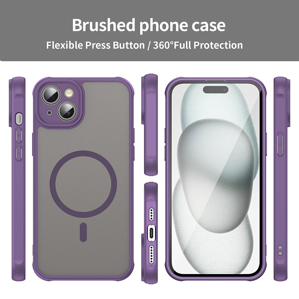 Husa de protectie Techsuit HaloFrost II MagSafe compatibil cu iPhone 14, Mov