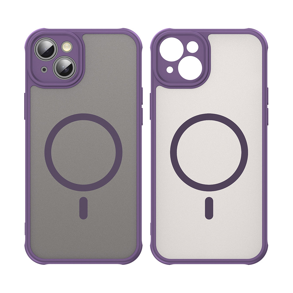 Husa de protectie Techsuit HaloFrost II MagSafe compatibil cu iPhone 14, Mov