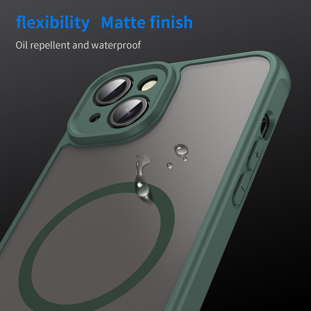 Husa de protectie Techsuit HaloFrost II MagSafe compatibil cu iPhone 14 Plus, Verde