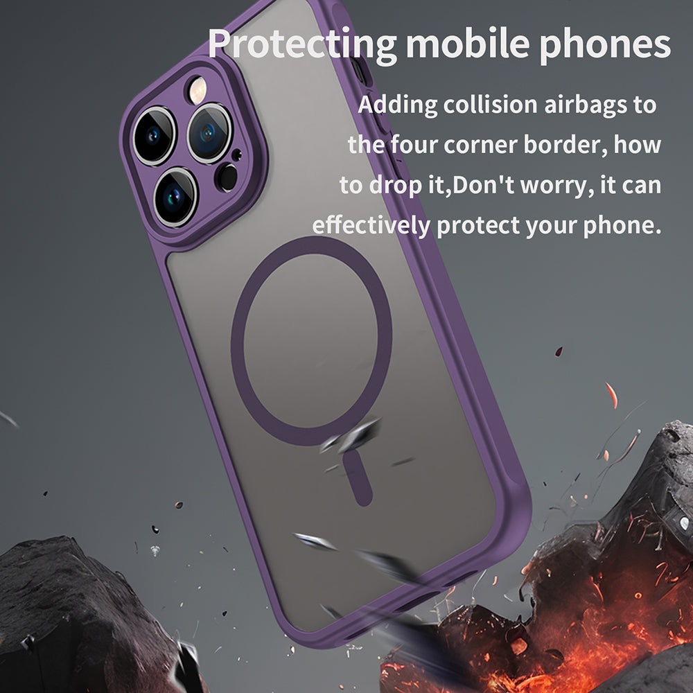 Husa de protectie Techsuit HaloFrost II MagSafe compatibil cu iPhone 14 Pro Max, Mov