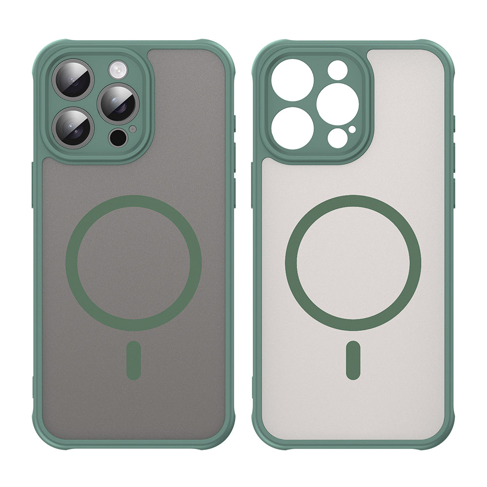 Husa de protectie Techsuit HaloFrost II MagSafe compatibil cu iPhone 15 Pro, Verde