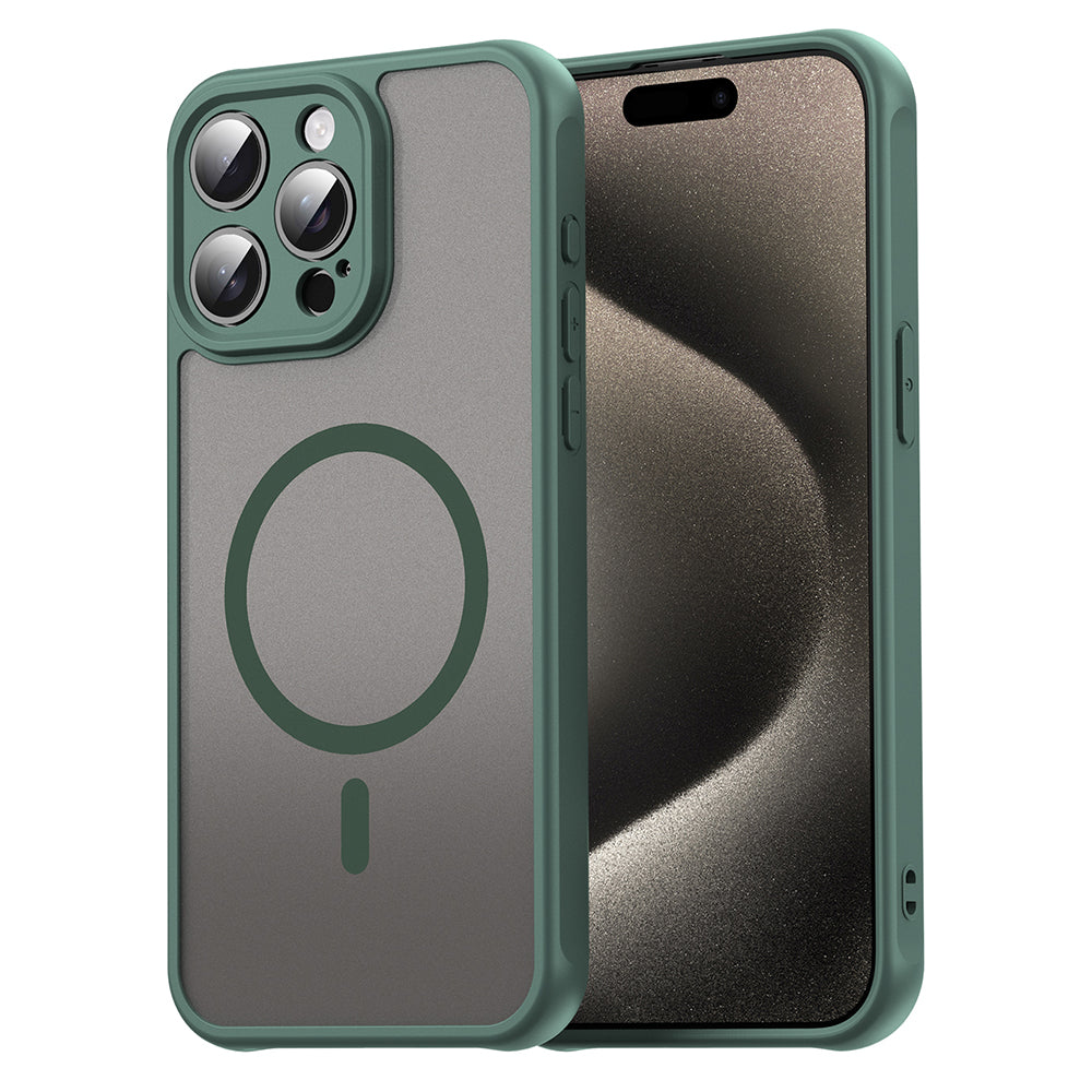 Husa de protectie Techsuit HaloFrost II MagSafe compatibil cu iPhone 15 Pro Max, Verde