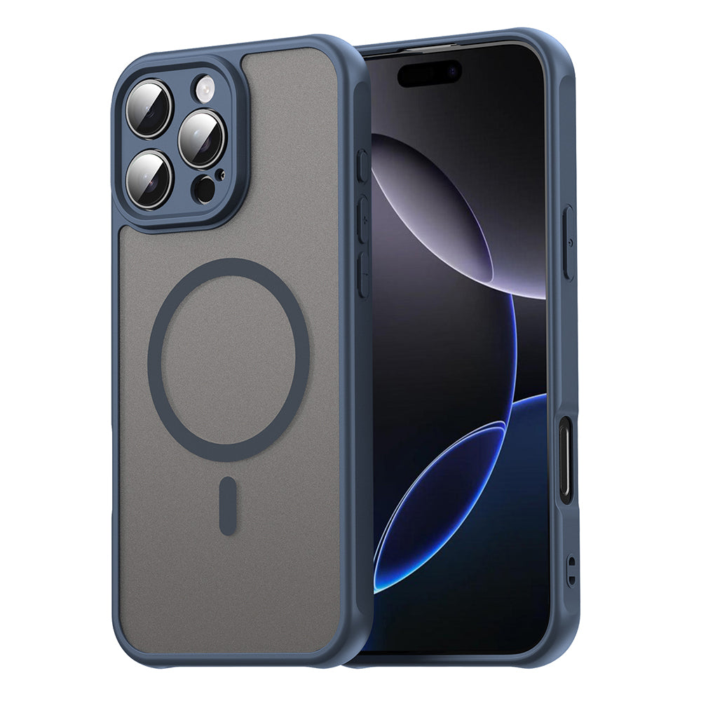 Techsuit HaloFrost II MagSafe sötétkék tok iPhone 16 Pro Max készülékhez