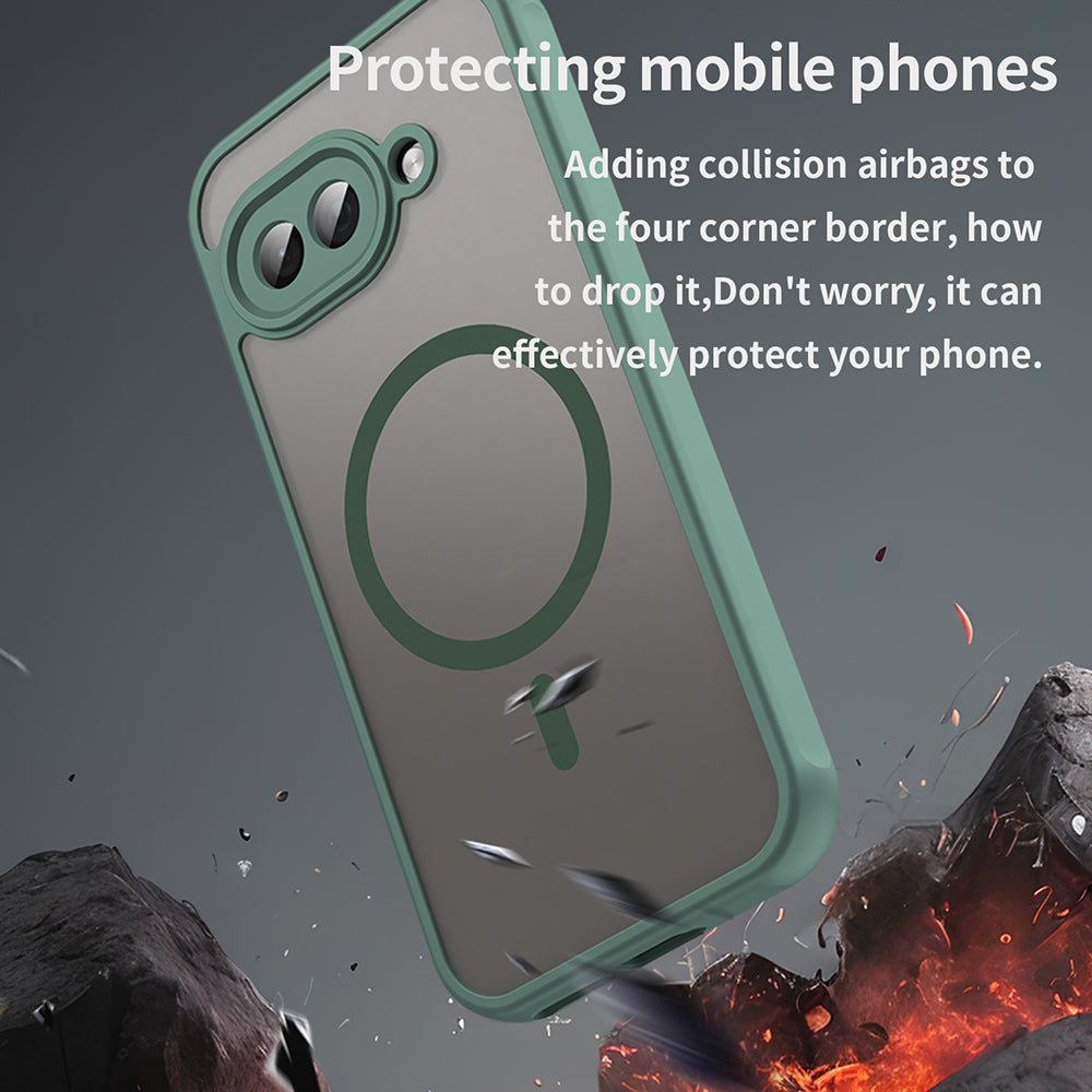Husa de protectie Techsuit HaloFrost II MagSafe compatibil cu Google Pixel 9a, Verde