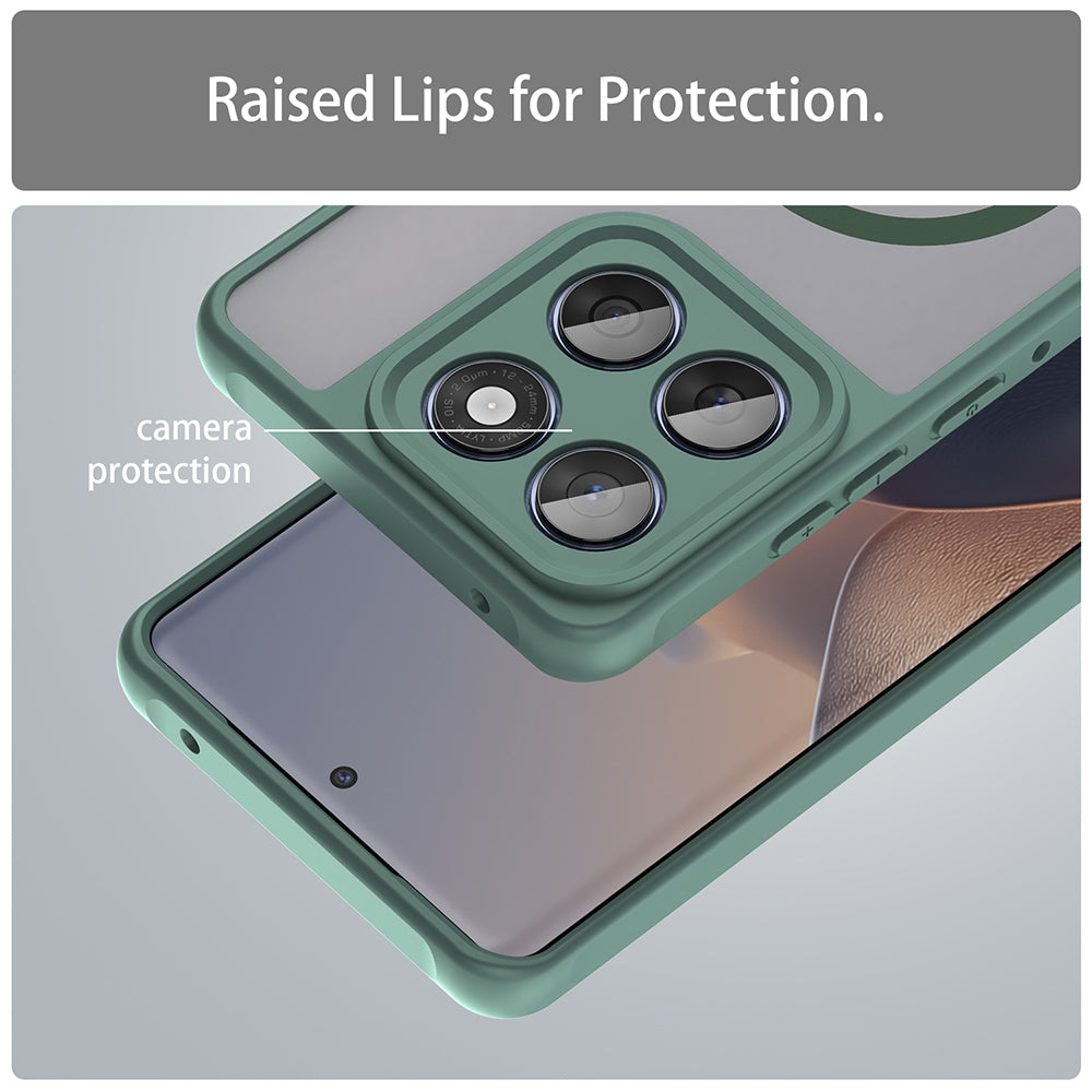 Husa de protectie Techsuit HaloFrost II MagSafe compatibil cu Motorola Edge 60 / 60 Fusion, Verde