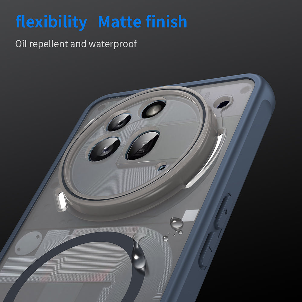 Husa de protectie Techsuit HaloFrost II MagSafe compatibil cu Nothing Phone (3a) Pro, Bleumarin