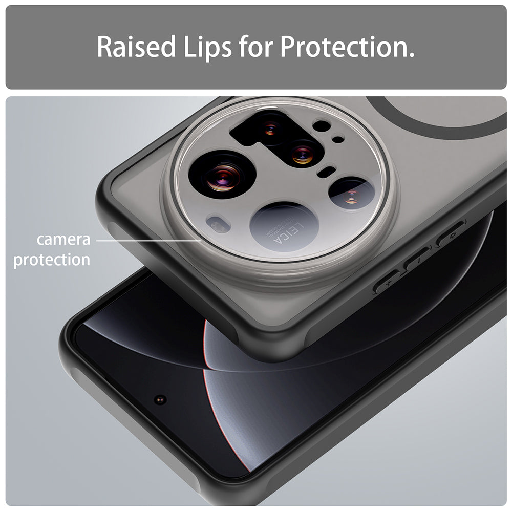 Husa de protectie Techsuit HaloFrost II MagSafe compatibil cu Xiaomi 15 Ultra, Negru