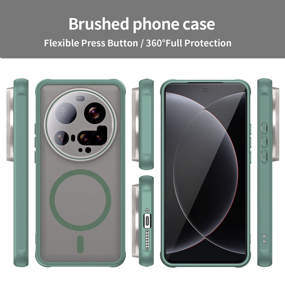 Husa de protectie Techsuit HaloFrost II MagSafe compatibil cu Xiaomi 15 Ultra, Verde