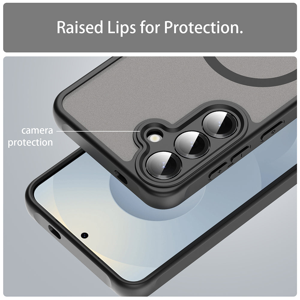 Husa de protectie Techsuit HaloFrost II MagSafe compatibil cu Samsung Galaxy S24 / S25, Negru