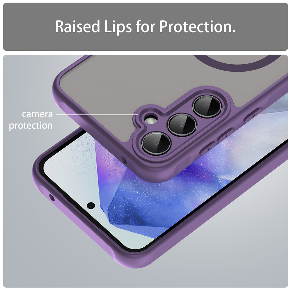 Husa de protectie Techsuit HaloFrost II cu inel magnetic compatibil cu Samsung Galaxy A35 5G, Mov