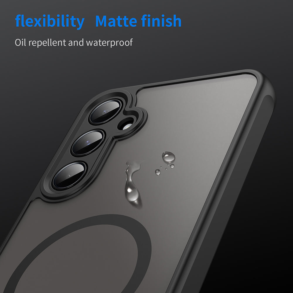 Techsuit HaloFrost II MagSafe husă neagră pentru Samsung Galaxy A55 5G