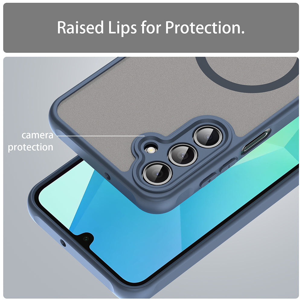 Husa de protectie Techsuit HaloFrost II MagSafe compatibil cu Samsung Galaxy A16 4G / A16 5G, Bleumarin