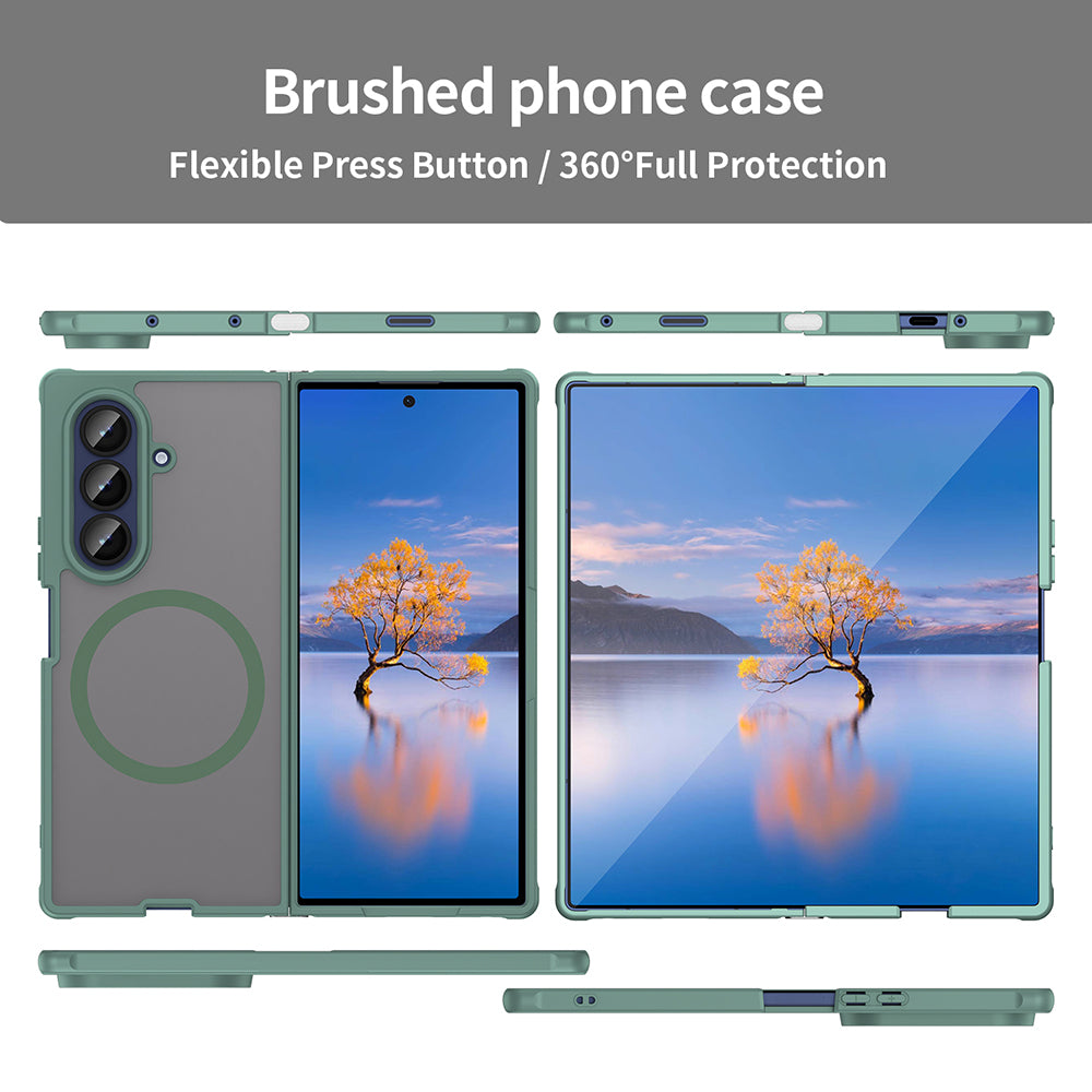 Husa de protectie Techsuit HaloFrost II MagSafe compatibil cu Samsung Galaxy Z Fold7, Verde