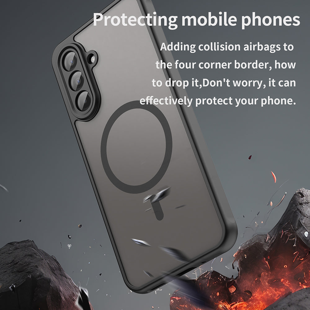 Husa de protectie Techsuit HaloFrost II MagSafe compatibil cu Samsung Galaxy A17 5G / A17 4G, Negru