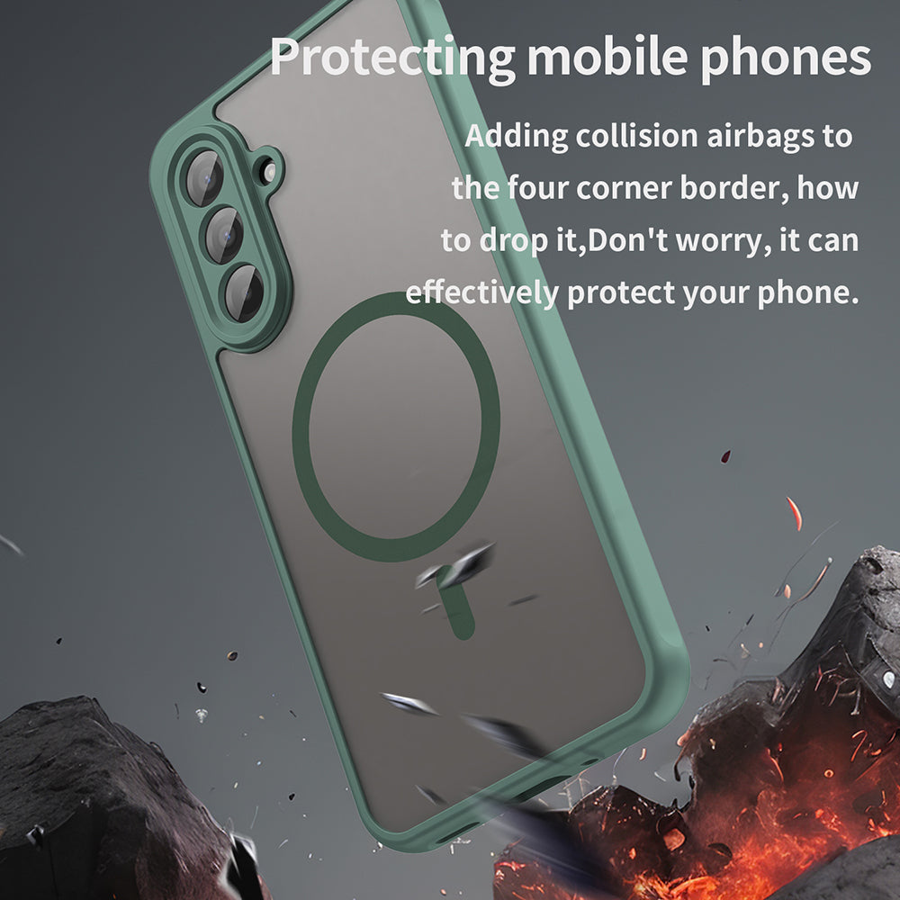Husa de protectie Techsuit HaloFrost II MagSafe compatibil cu Samsung Galaxy A17 5G / A17 4G, Verde