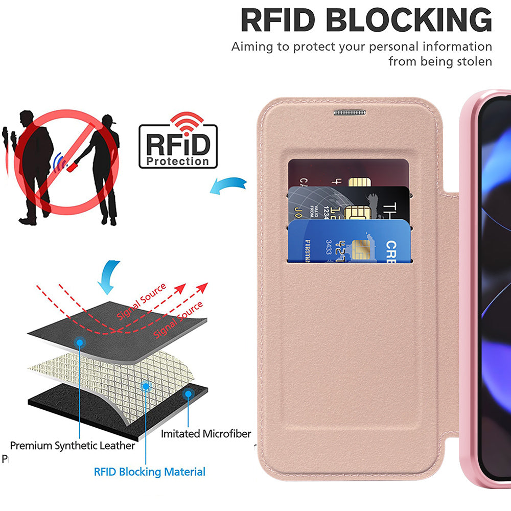 Husa de protectie Techsuit SmartMag Book compatibil cu Google Pixel 10 / 10 Pro, Roz
