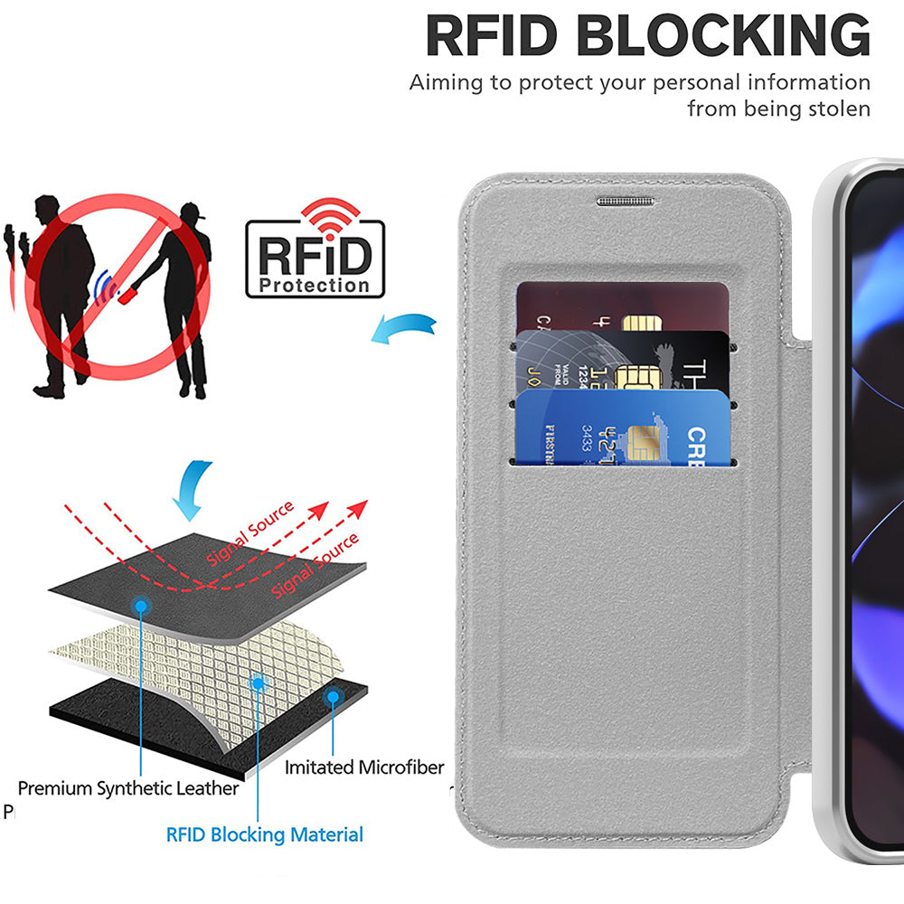 Husa de protectie Techsuit SmartMag Book compatibil cu Google Pixel 10 / 10 Pro, Gri