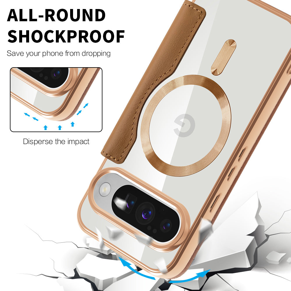 Husa de protectie Techsuit SmartMag Book compatibil cu Google Pixel 10 Pro XL, Maro