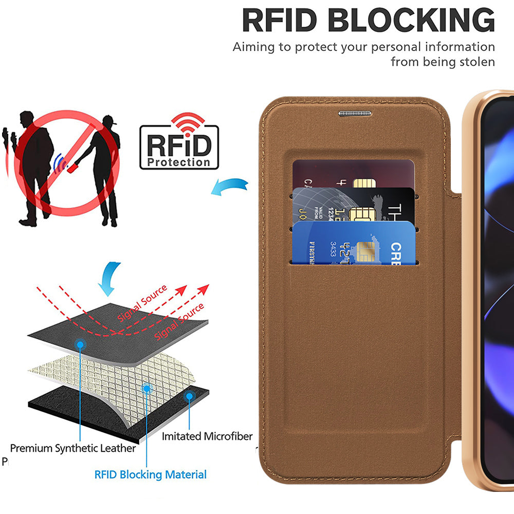 Husa de protectie Techsuit SmartMag Book compatibil cu Google Pixel 10 Pro XL, Maro