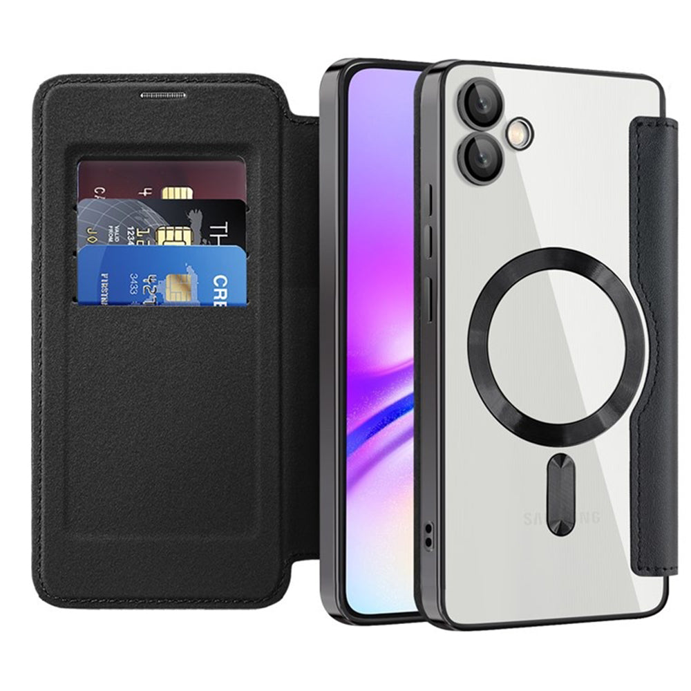 Husa de protectie Techsuit SmartMag Book compatibil cu Samsung Galaxy A05, Negru