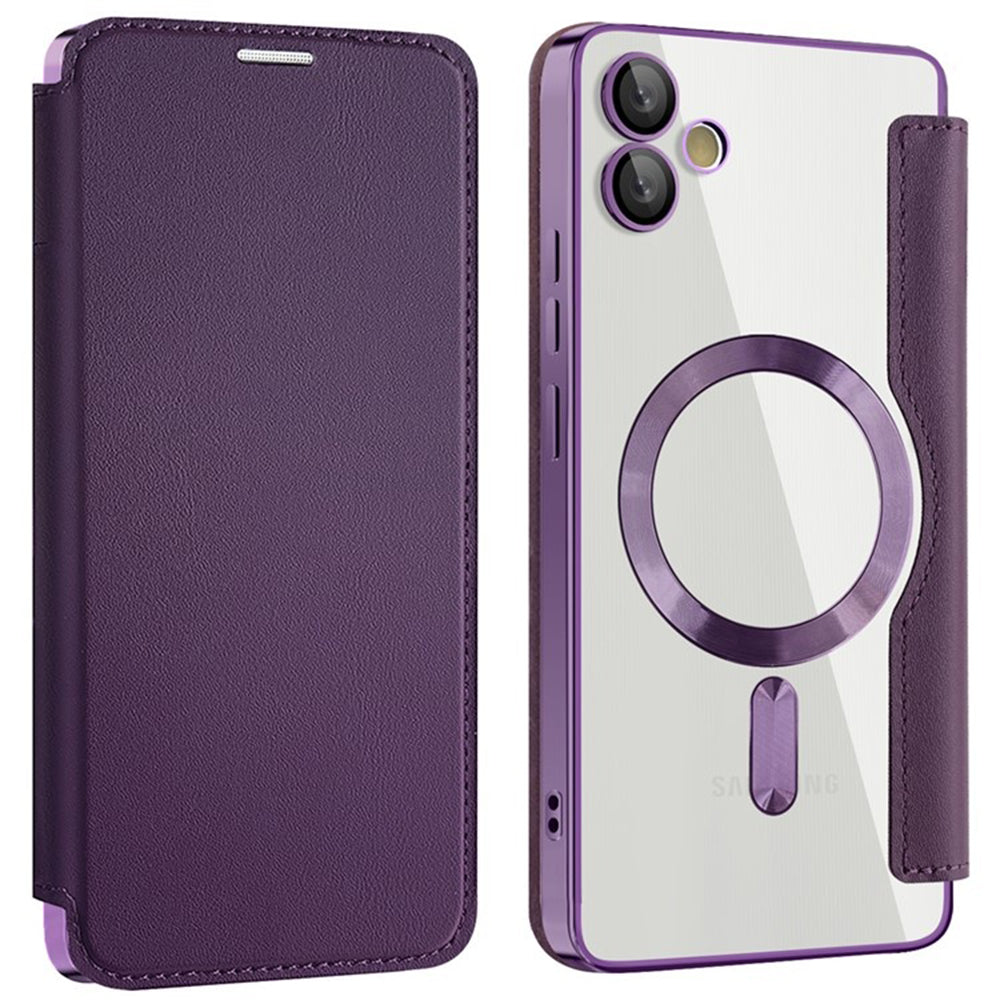 Husa de protectie Techsuit SmartMag Book compatibil cu Samsung Galaxy A05, Mov