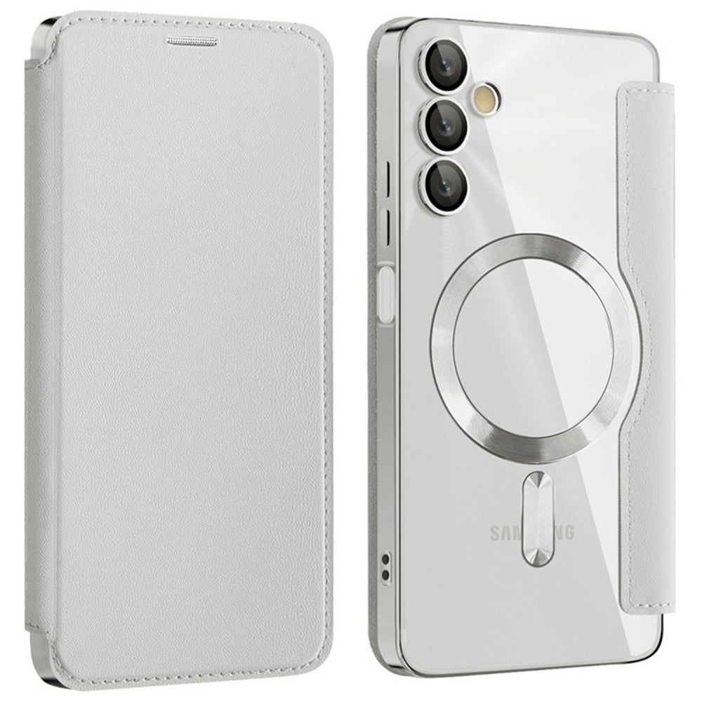 Husa de protectie Techsuit SmartMag Book compatibil cu Samsung Galaxy A05s, Gri