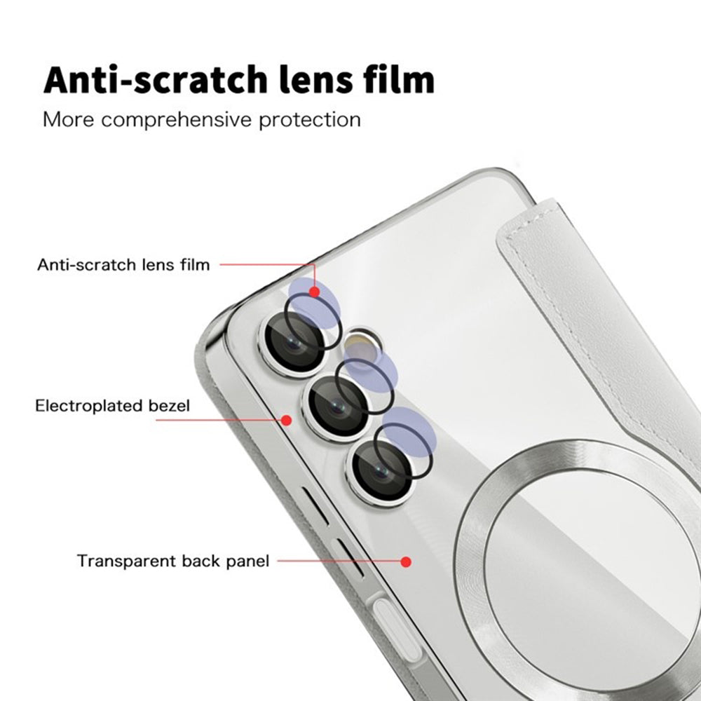 Husa de protectie Techsuit SmartMag Book compatibil cu Samsung Galaxy A05s, Gri
