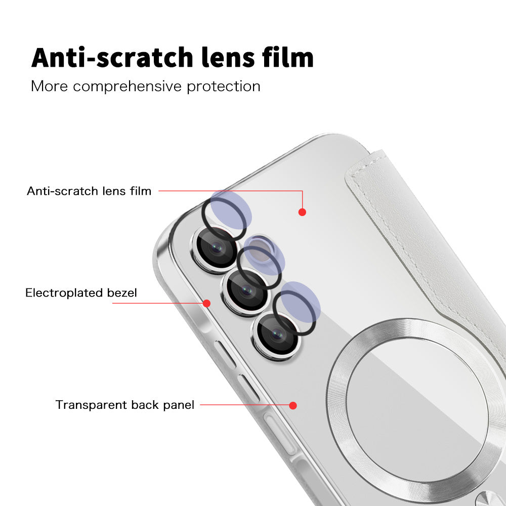 Husa de protectie Techsuit SmartMag Book compatibil cu Samsung Galaxy A15 4G / A15 5G, Gri