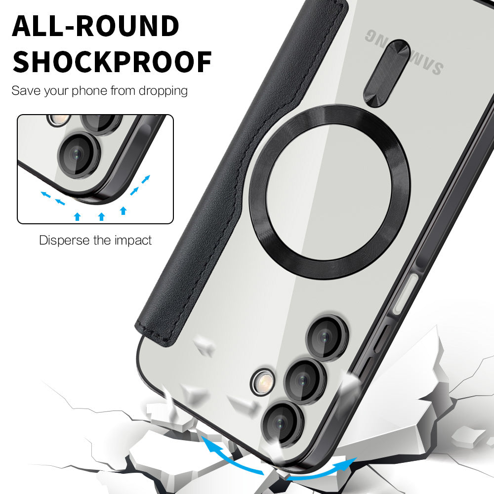 Husa de protectie Techsuit SmartMag Book compatibil cu Samsung Galaxy A15 4G / A15 5G, Negru