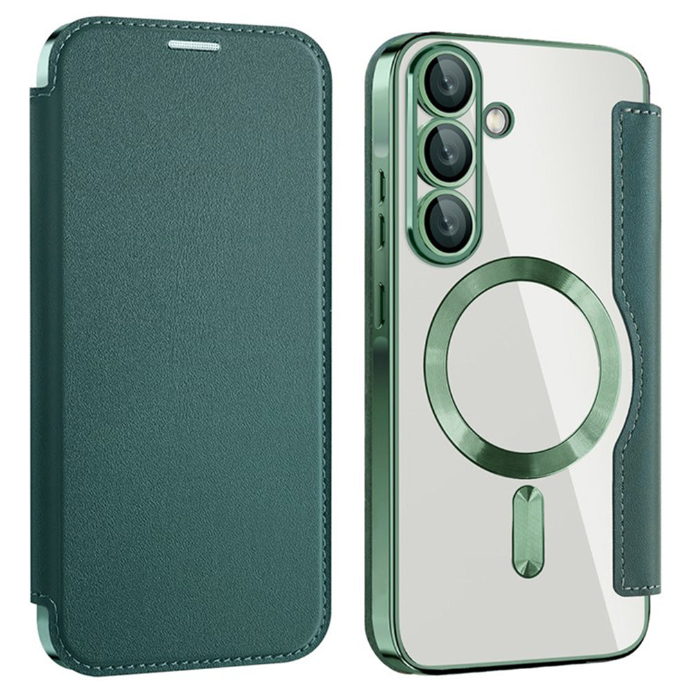Husa de protectie Techsuit SmartMag Book compatibil cu Samsung Galaxy A36 5G, Verde