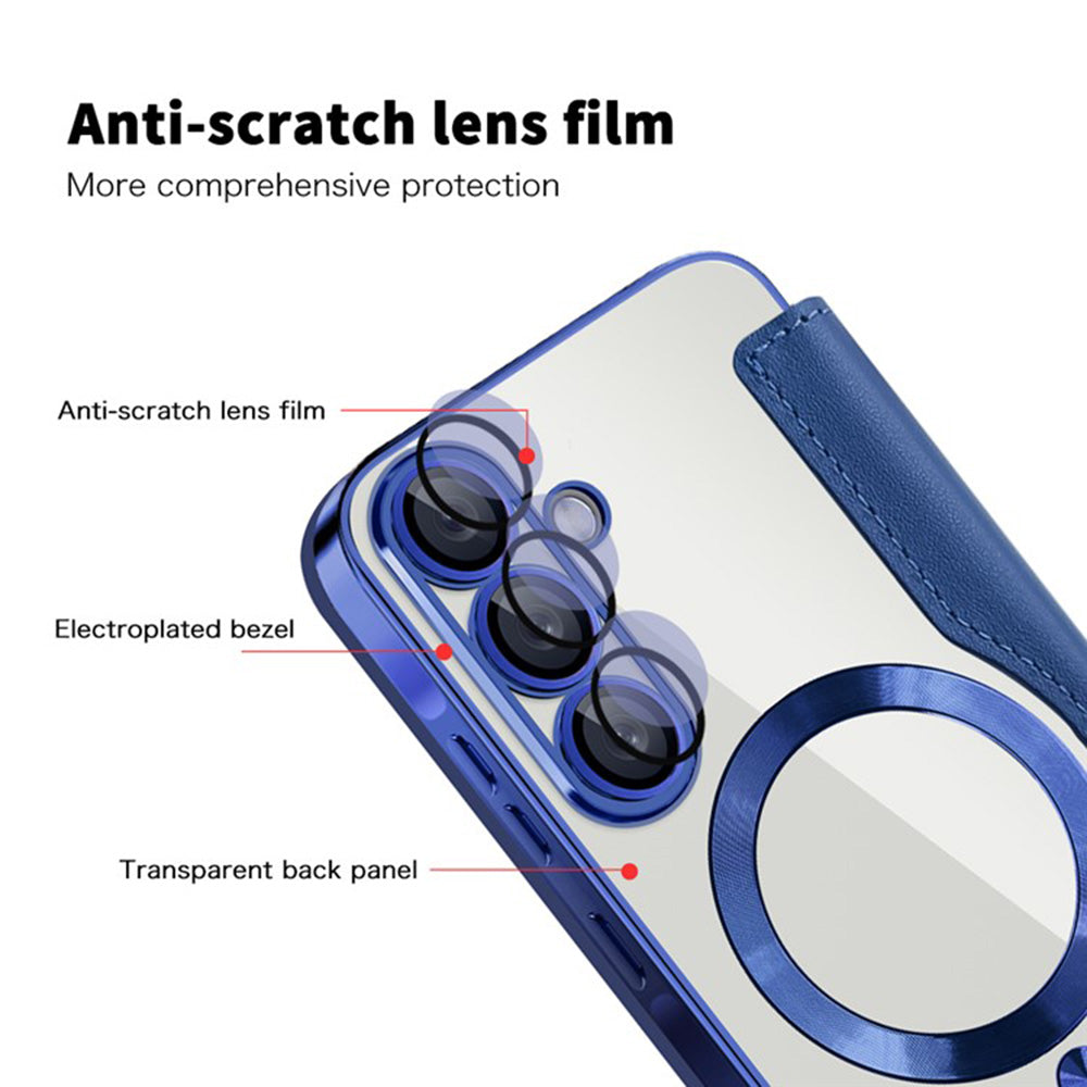 Husa de protectie Techsuit SmartMag Book compatibil cu Samsung Galaxy A36 5G, Albastru
