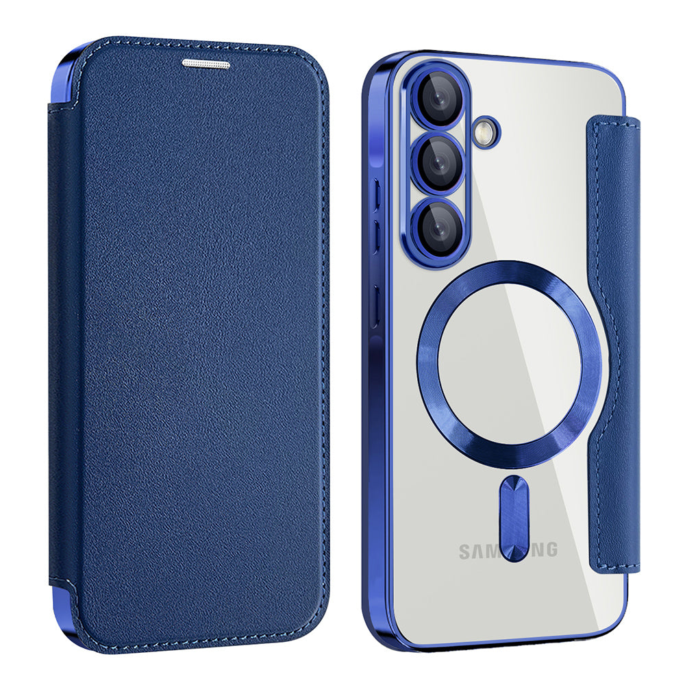 Husa de protectie Techsuit SmartMag Book compatibil cu Samsung Galaxy A56 5G, Albastru