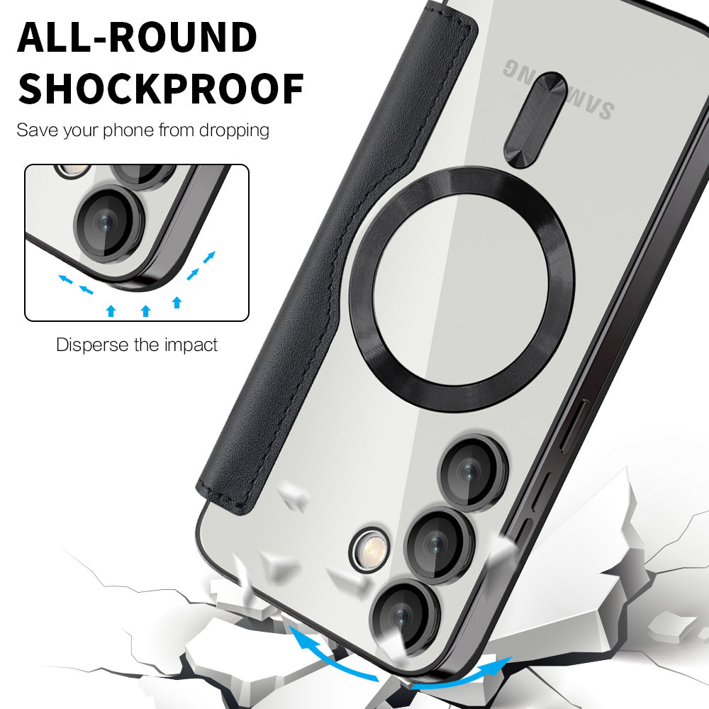 Husa de protectie Techsuit SmartMag Book compatibil cu Samsung Galaxy S23 Plus, Negru