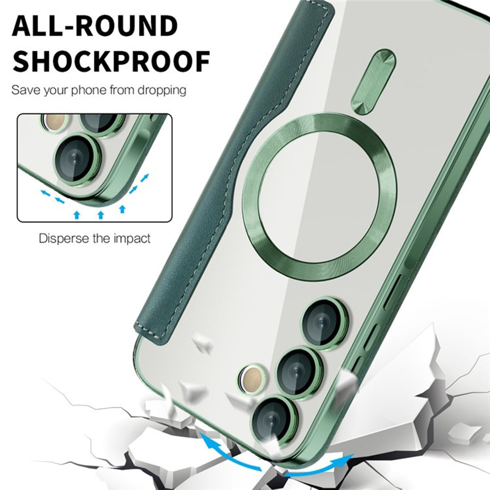 Husa de protectie Techsuit SmartMag Book compatibil cu Samsung Galaxy A35 5G, Verde