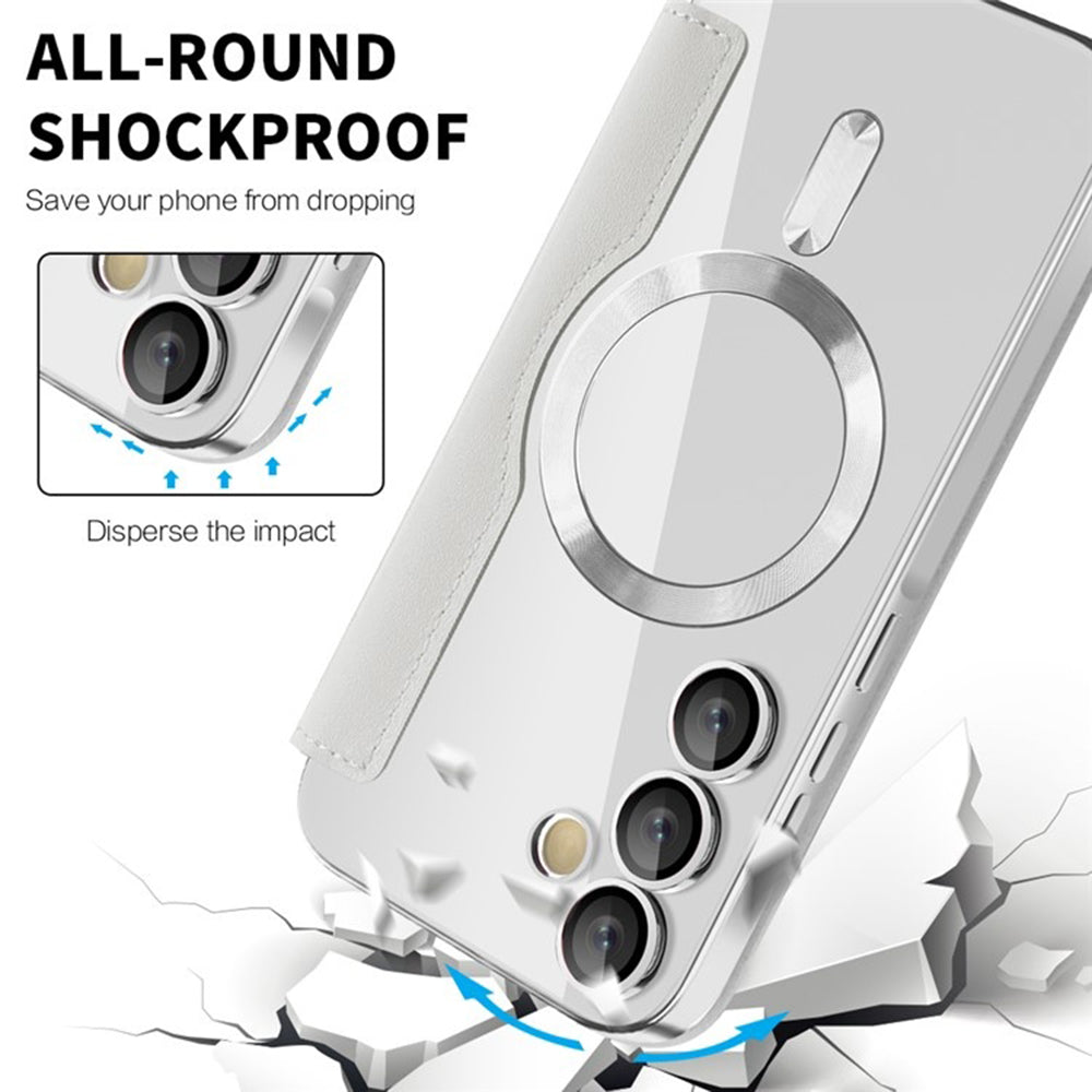 Husa de protectie Techsuit SmartMag Book compatibil cu Samsung Galaxy A35 5G, Gri