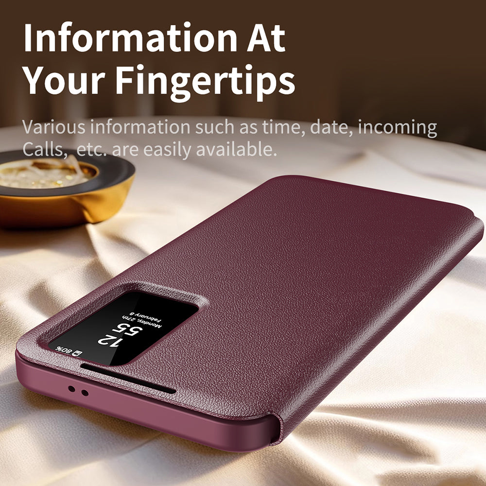 Husa de protectie Techsuit SmartView Series compatibil cu Samsung Galaxy S22 Plus 5G, Roșu